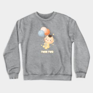 Twin newborn boy two Crewneck Sweatshirt